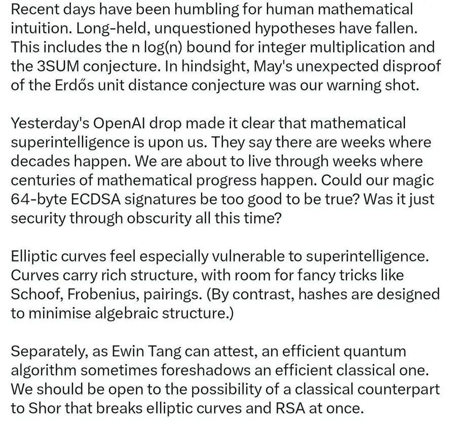 Andrew Curran on the under-representation of cryptography results