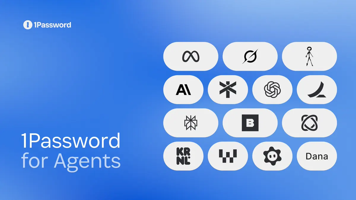 1Password for Agents launch graphic